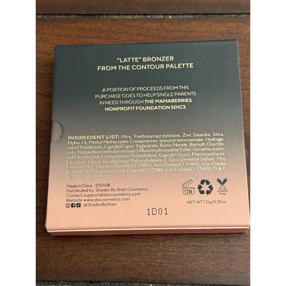 Shades by‎ Shan You are Berry Beautiful latte Bronzer contour 7g Full Size